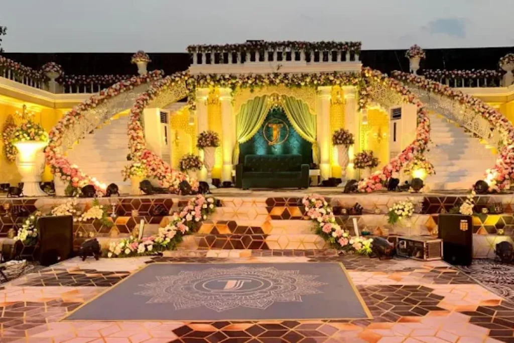 Outdoor wedding lawn in Ottappalam.