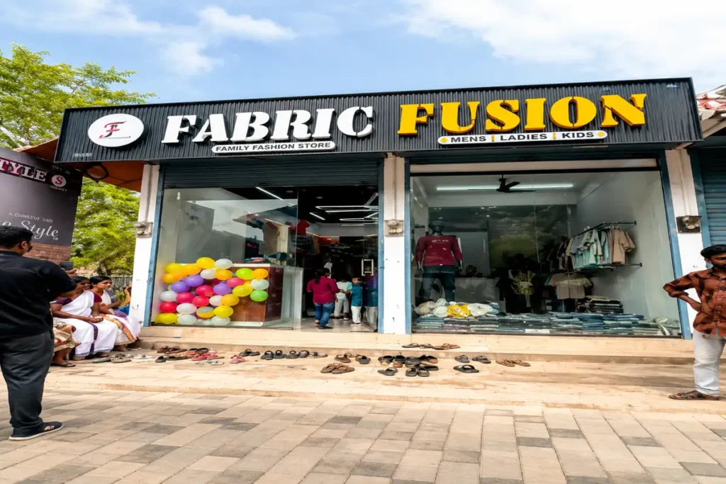 Fabric Fusion clothing store in Ottapalam